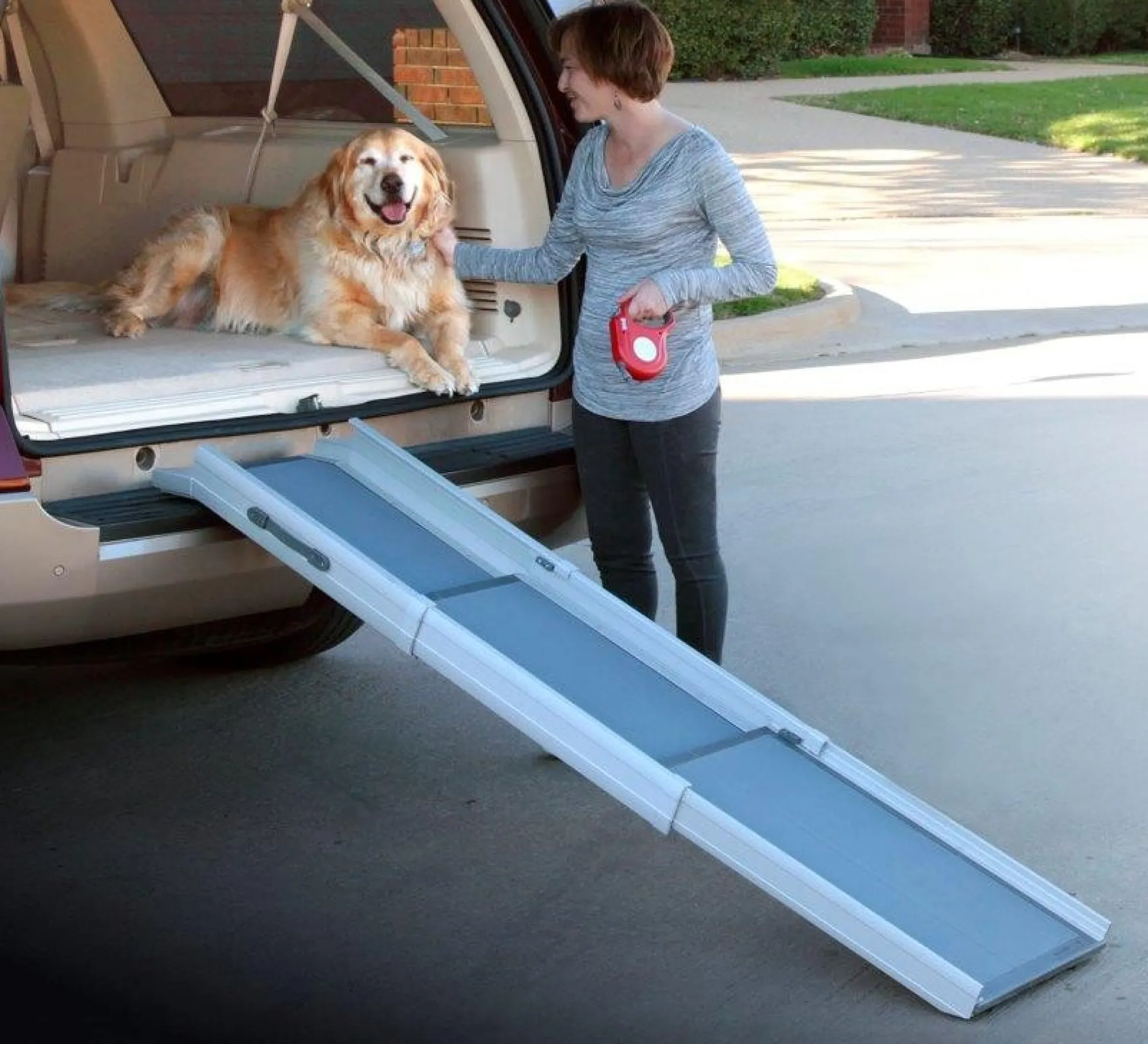 Compact telescoping dog Ramp- Tri-Scope