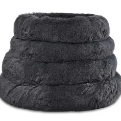 Hondenkussen Cuddle Donkergrijs rond