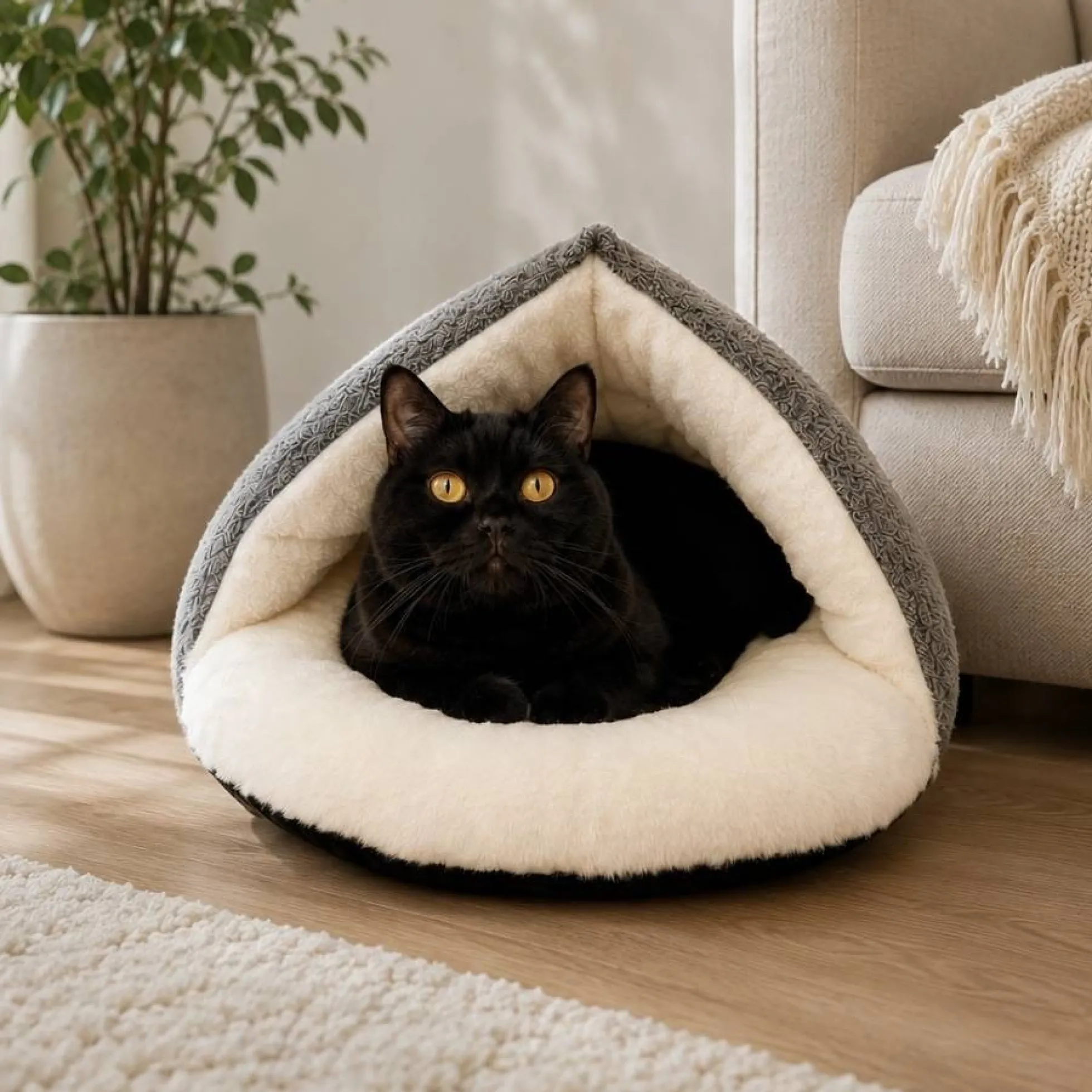 Kattenmand Slipper Grijs