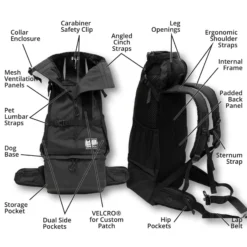 K9 Sport Sack Knavigate Hondenrugzak Zwart