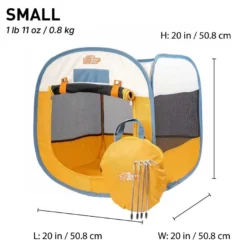 K9 Sport Sack Pop-up Tent - Geel