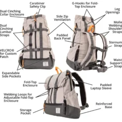 K9 Sport Sack Urban 3 Hondenrugzak Grijs S