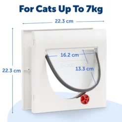 PetSafe Staywell Classic 4-Way Kattenluik inclusief tunnel - Wit