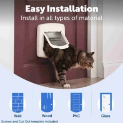 PetSafe Staywell Deluxe Kattenluik met Magnetische Halsbandsleutel