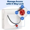 PetSafe Staywell Magnetic Classic 4-Way Kattenluik - Wit