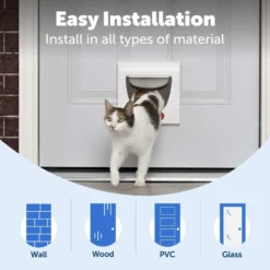 PetSafe Staywell Magnetic Classic 4-Way Kattenluik - Wit