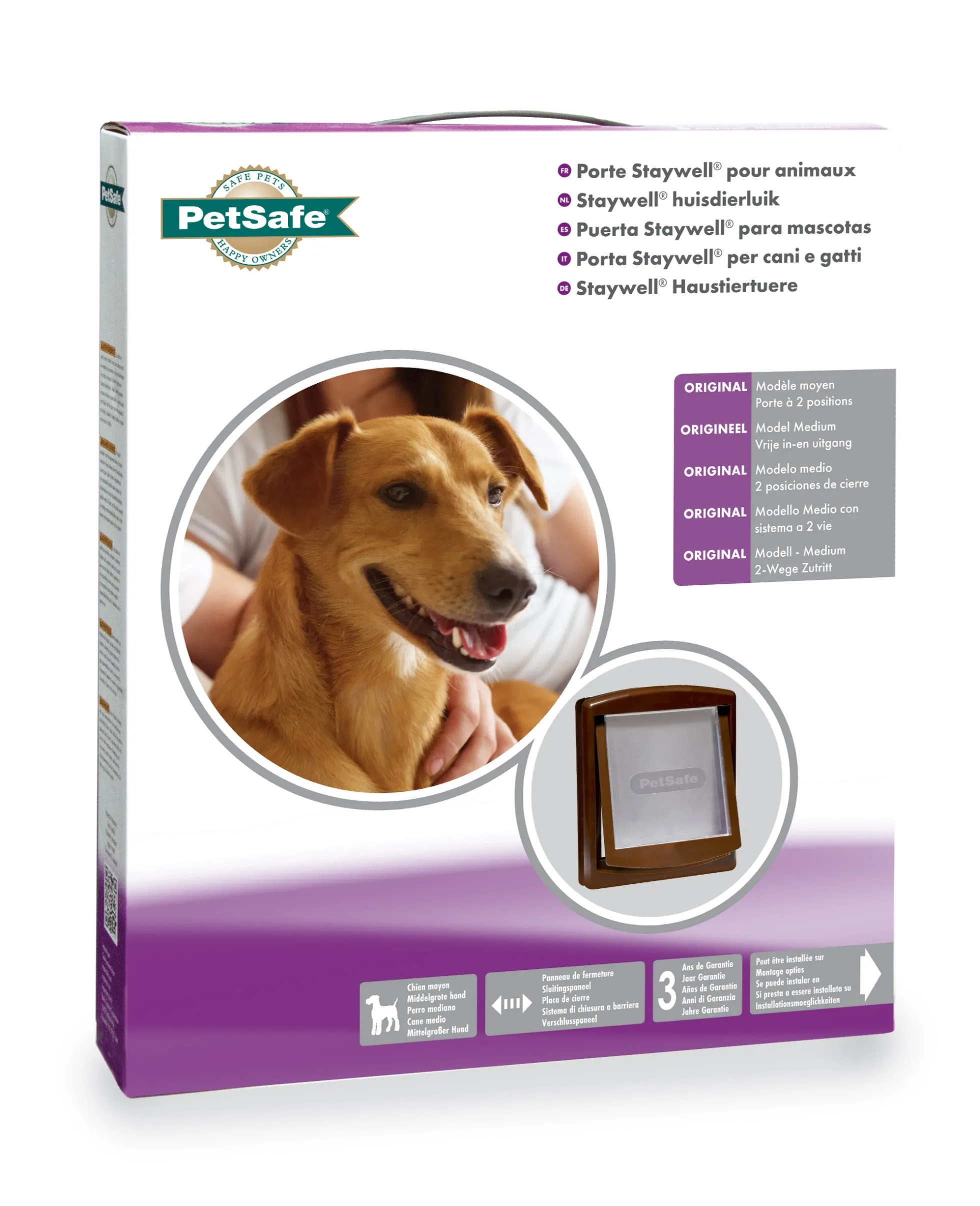 PetSafe Staywell Original 2-Way Huisdierenluik Medium - Bruin