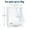 PetSafe Staywell 2-Way Honden- en Kattenluik - Wit