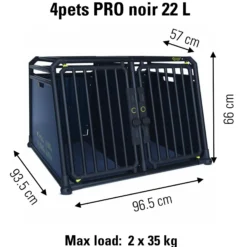 4Pets Autobench Pro Noir 22 Large