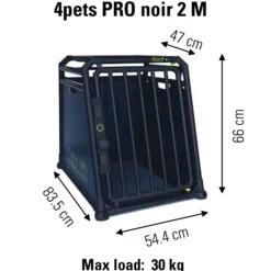 4Pets Autobench Pro Noir 2 Medium