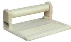 Quapas! Cat scratching cylinder with board beige