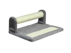 Quapas! Cat scratching cylinder with board dark grey