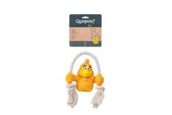 Quapas! Dog Toy Fun Chicken with rope