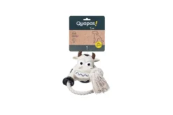 Quapas! Dog Toy Fun Cow with rope