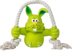 Quapas! Dog Toy Fun Rabbit with rope