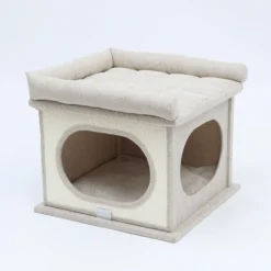 Quapas! Kattenhol met sisalmat beige