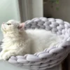 Quapas! Kattenmand Vlecht Grijs
