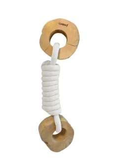 Quapas! Koffiehout Hondenspeelgoed Dubbele Ring