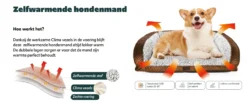 Quapas! Zelfwarmende hondenmand Bruin