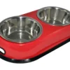 Rode Antislip Dubbele Voerbak