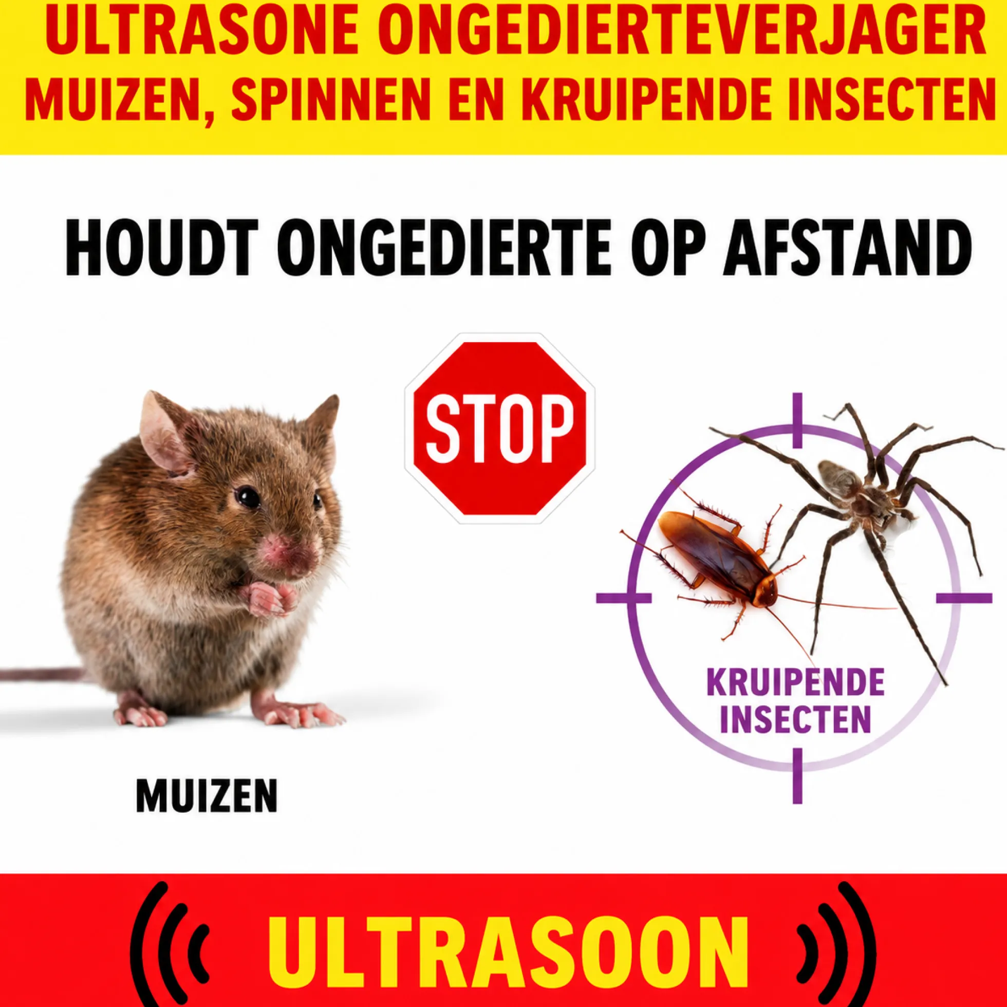 Weitech Ultrasone Dierenverjager voor Binnen