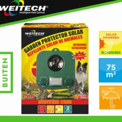 Weitech Ultrasone Dierenverjager op Zonne-energie