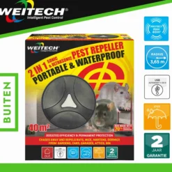 Weitech Ultrasone Dierenverjager 360°