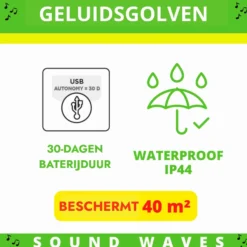 Weitech Ultrasone Dierenverjager 360°