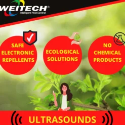 Weitech Ultrasone Ongediertebestrijder voor Grote Ruimtes