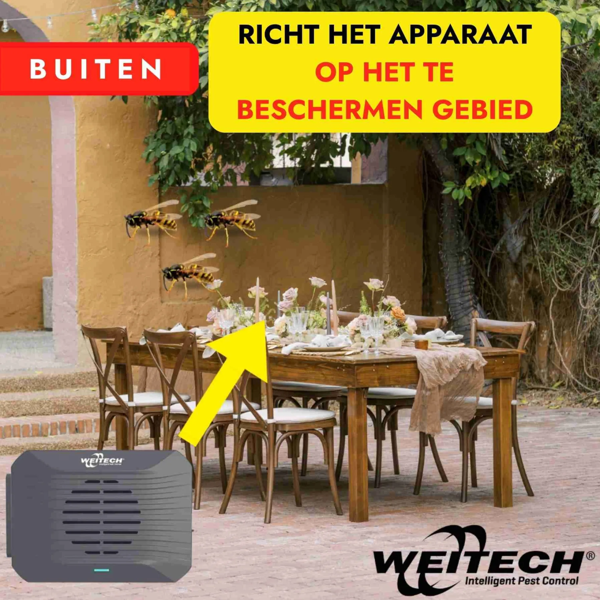 Weitech Ultrasone Wespenverjager